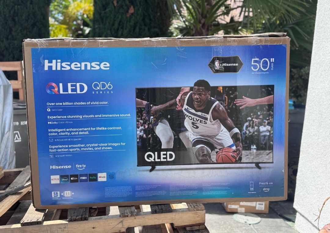 50” Hisense smart 4k Qled hdr tv