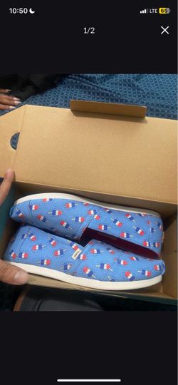 Toms brand new limited edition popsicle shoes size 8 women