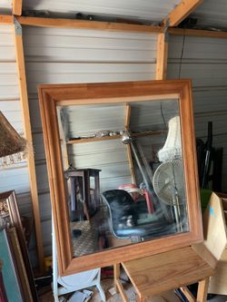 Nice mirror it’s 42 inches tall and 36 inches wide 