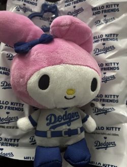Sanrio My Melody Dodgers Keychain Hello Kitty Stadium Limited Edition