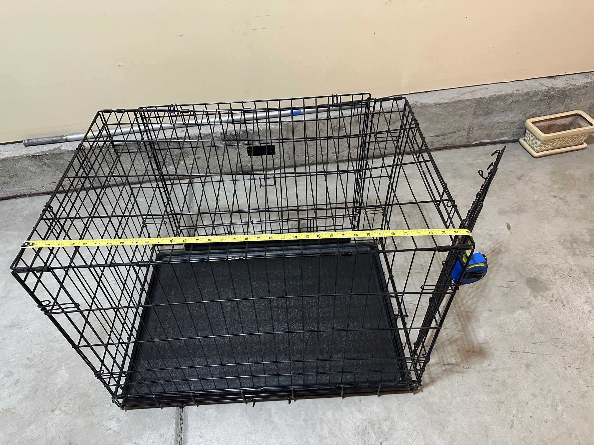 Kong Two Door Ultra-Strong Collapsible Dog Pet Crate Black