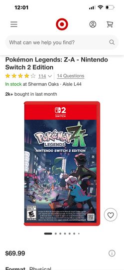 Pokémon Legends: Z-A - Nintendo Switch 2 Edition
