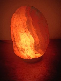 (SOLD). Changing Himalayan Salt Lamp
