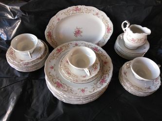Style house boroque rose antique china