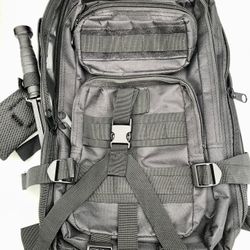 Black Tactical Backpack 