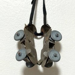 Antique Collectible Miniature Mini Tin Toy Rollerskates Christmas Tree Ornament Decor