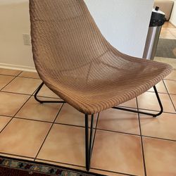 Armchair With Rattan Detail