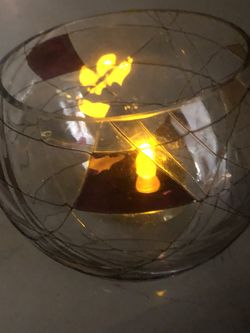 Mosaic party light candle holder