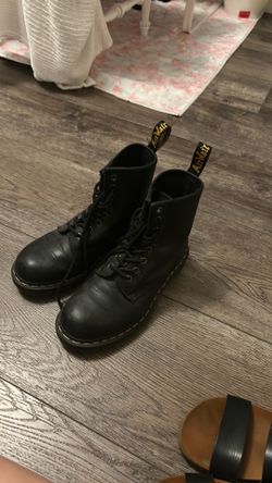 Authentic Dr. Martens black leather boots