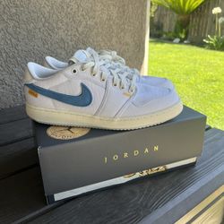 Jordan 1 low union (white canvas) 