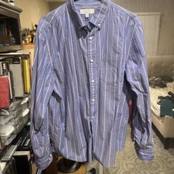 Banana Republic Mens Large Cotton Shirt 