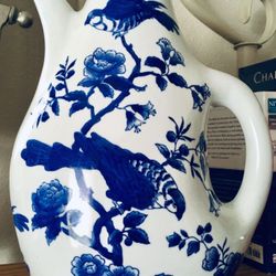 Blue & White Porcelain Ánfora 🏺 Decorative🎭