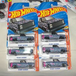 Hot Wheel Chevy Silverado Black Widows