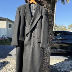 Men’s Long Wool Coat – Extra Warm – Size 
