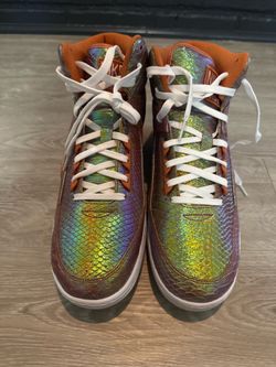 Nike Dunk High Premium "Iridescent Snake" / "Mermaid" mens size 13