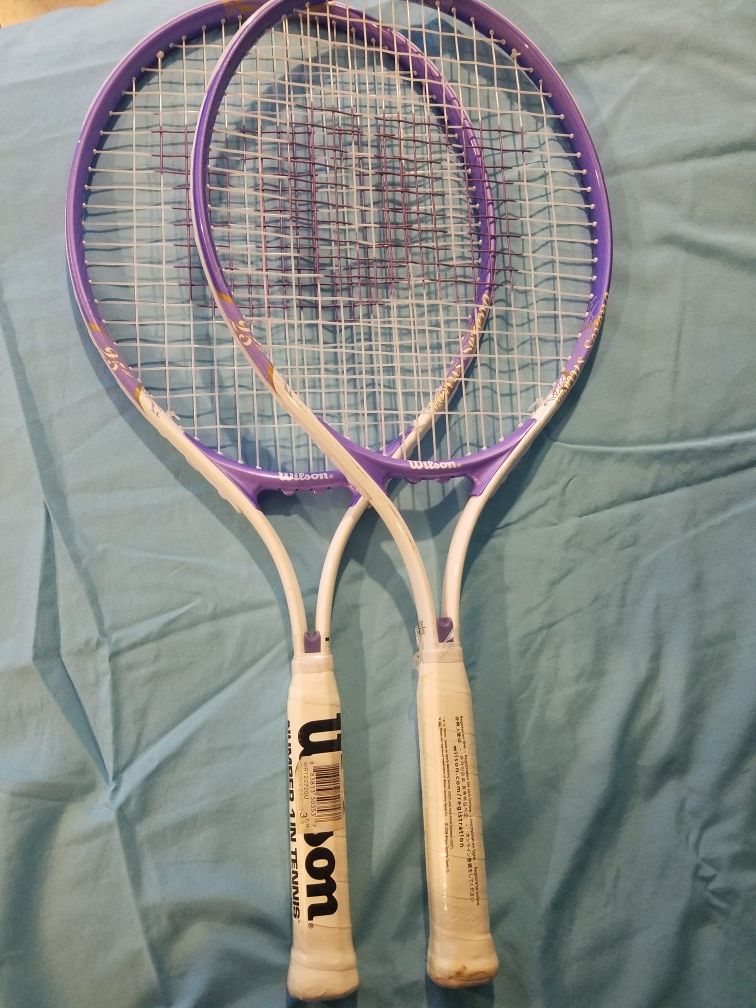 2 Wilson tennis rackets