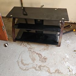 TV Stand Glass & Wood $25