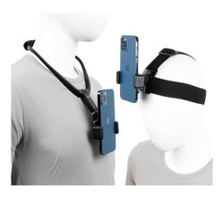 PellKing Mobile Phone Chest Strap Harness Mount Head Strap Holder Kit