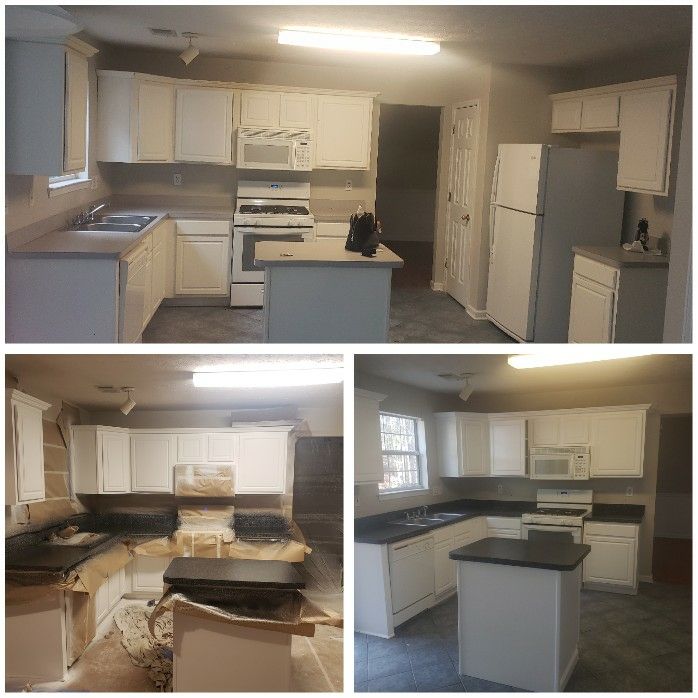 Kitchen Cabinets And Counter Top Refinishing