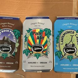 Caldera Brewing Tin Beer Signs