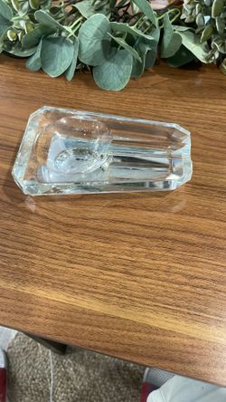 Post Modern  Cut Cristal Cigar Ashtray 
