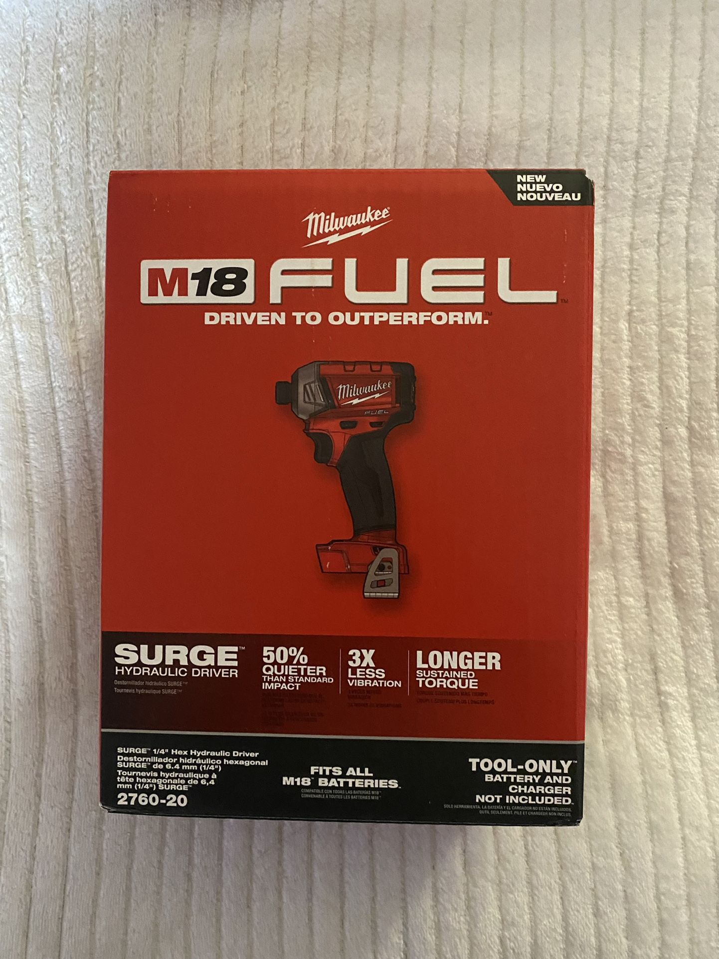 Milwaukee M18 FUEL SURGE 18V Lithium. Ion Brushless Cordless 1/4 in. Hex Impact Driver (Tool-Only)