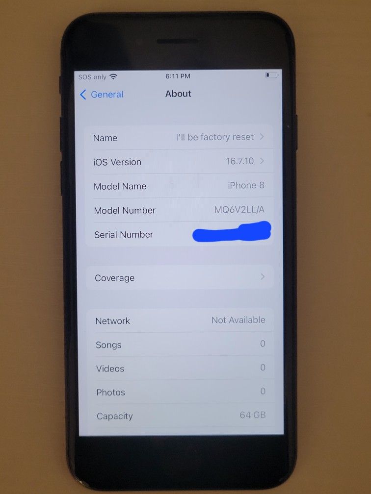 iPhone 8, Space Gray, 64GB (Unlocked)