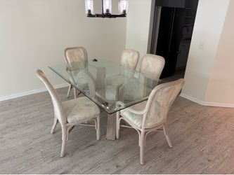 Rattan Dining Room Set