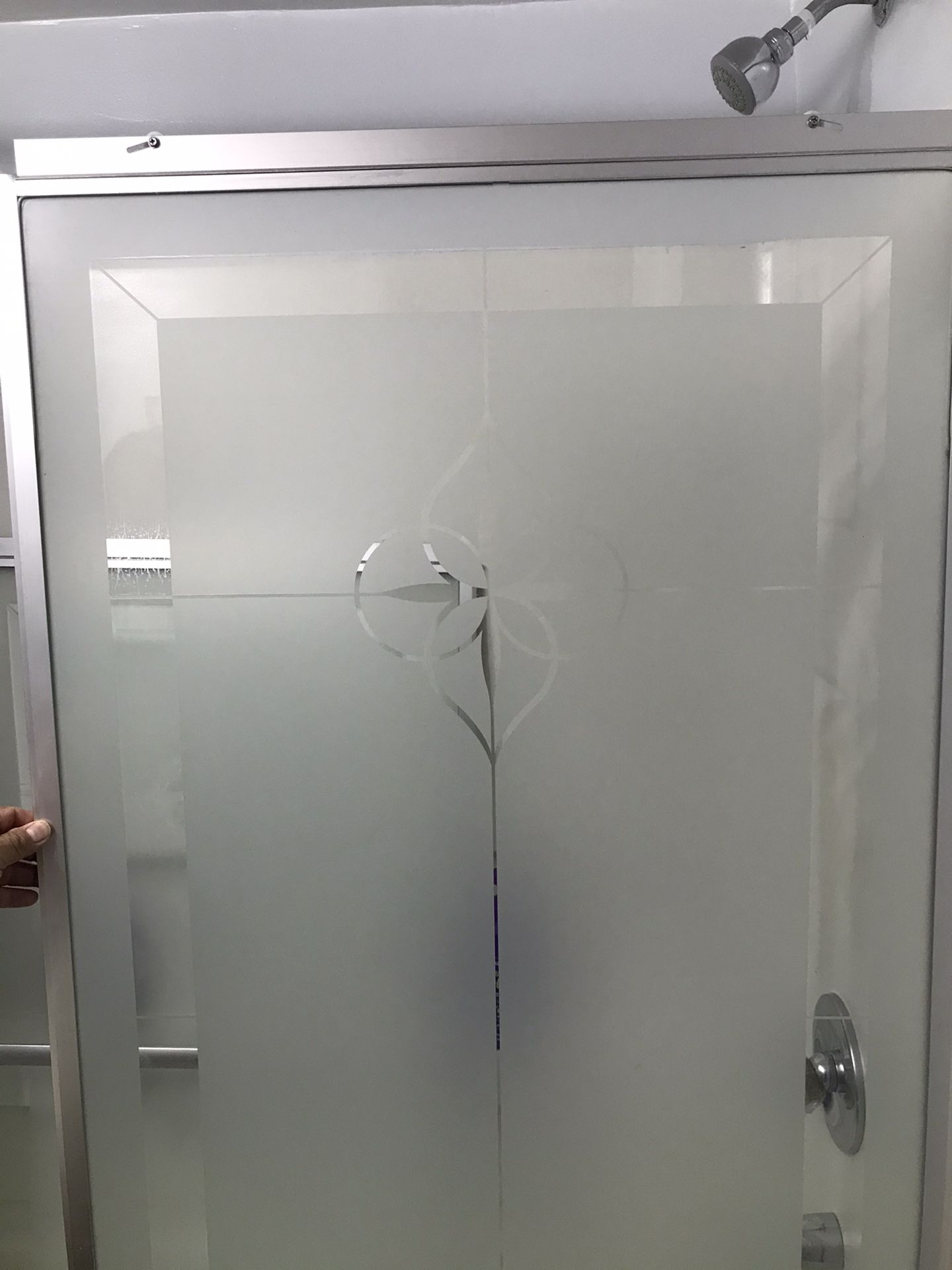 Tub shower doors.