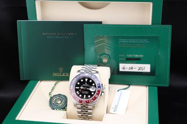 Rolex GMT-Master ll PEPSI on Jubilee 126710BLRO 2021 FULL SET LIKE NEW
