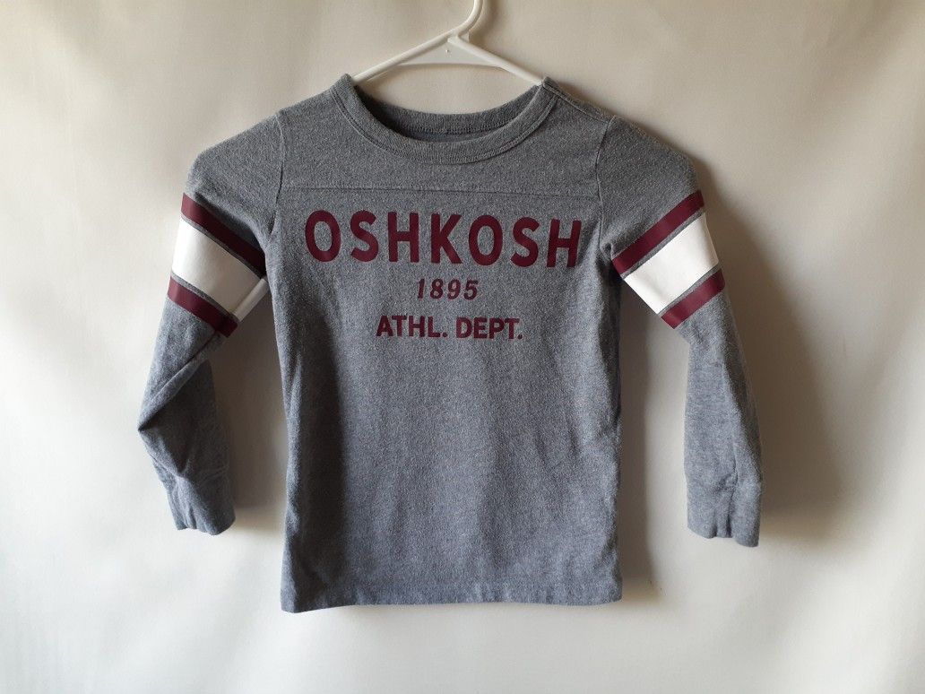 OshKosh B'gosh boys gray long sleeve top size 4/5