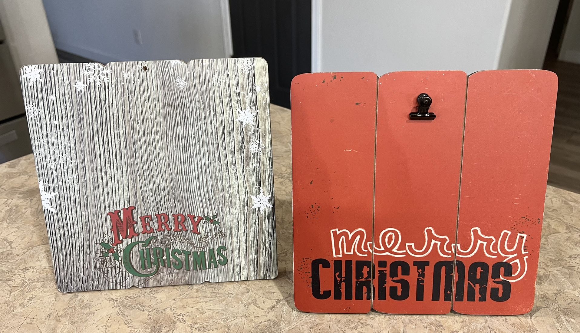 Christmas Picture Frames with Clips