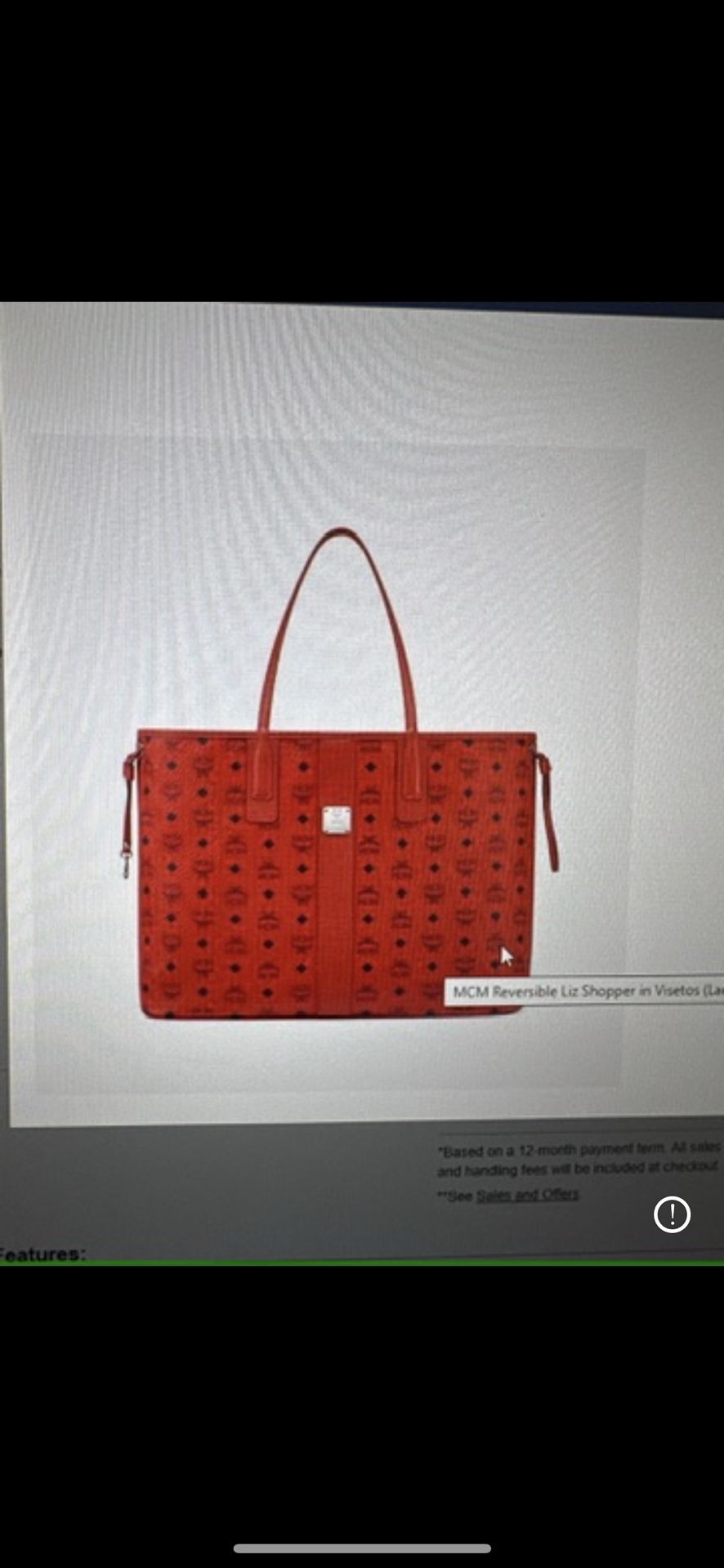 Like New MCM Handbag. Carried Twice
