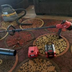 Skil Weed Eater And Blower 40 V Battery And Charger