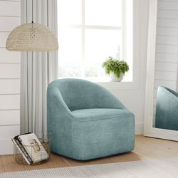 Lulu2 Teal Lulu Swivel Accent Chair