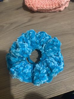 Blue Sparkle Scrunchie