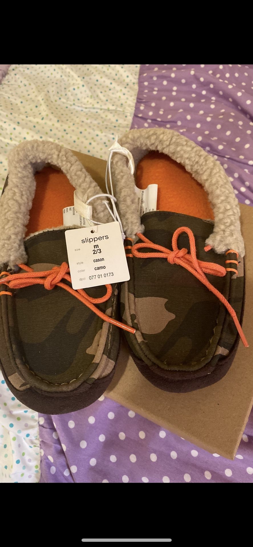 Pantuflas De Niño Size 2/3