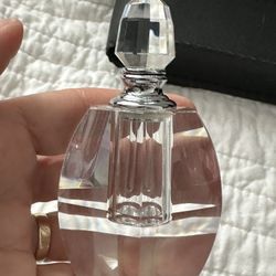 Crystal Perfume Bottle with Funnel New and never used!