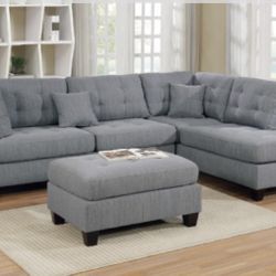 Sectional Sofa + Ottoman