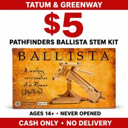 STEM Kit – Leonardo da Vinci Catapult / Trebuchet Science Kit – $10