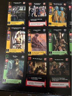 Collection of 12 Young Jedi Star Wars cards