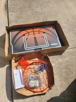 Basketball backboard and rim