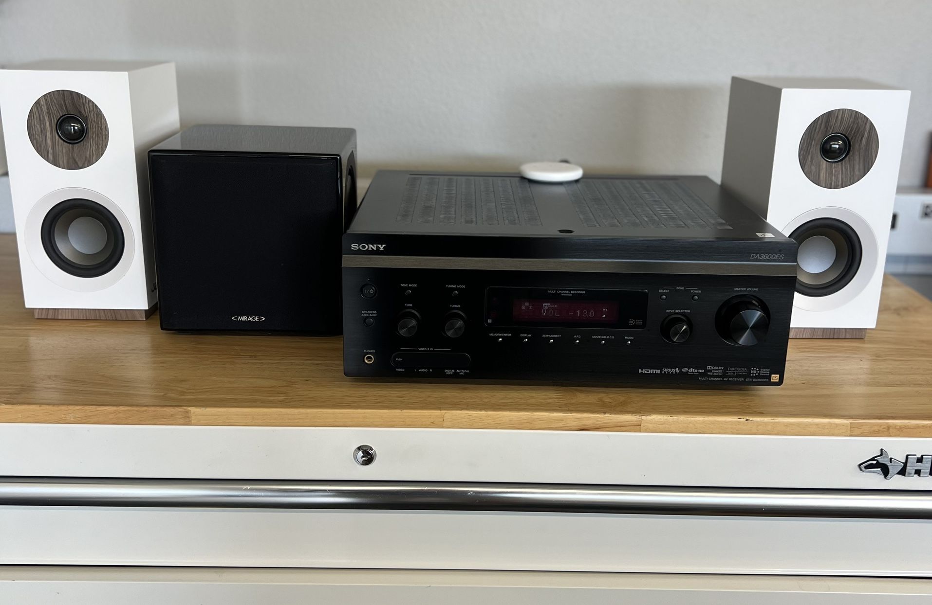 Sony Stereo System w/ Jamo Speakers & Mirage Subwoofer 