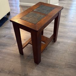 Wooden End Table 