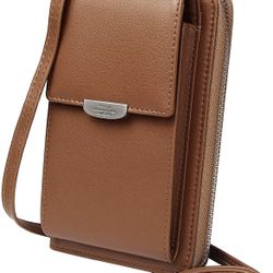Cell Phone Purse with Wallet - Light Brown