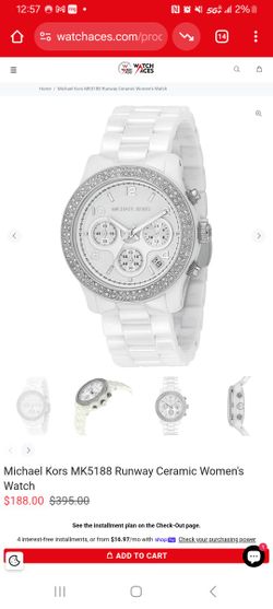 Michael Kors MK5188 Runway Ceramic Women's Watch