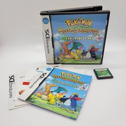 Pokemon Mystery Dungeon Explorers Of The Sky CIB Nintendo DS Complete Charizard Pikachu 