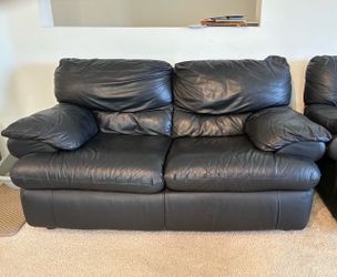 Italian Leather Loveseat