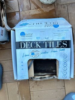 Patio deck tiles