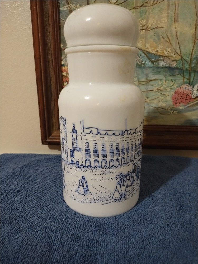 Vintage Milk Glass Jar... Marbach and 410 at 78227 or 1604